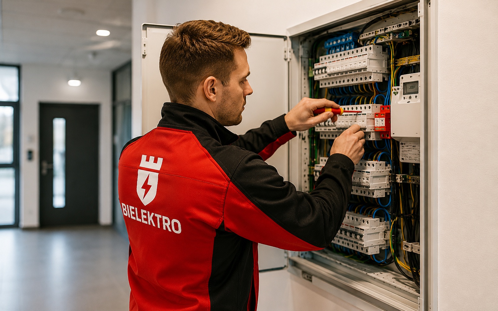 Elektroinstallation in einem Schaltschrank